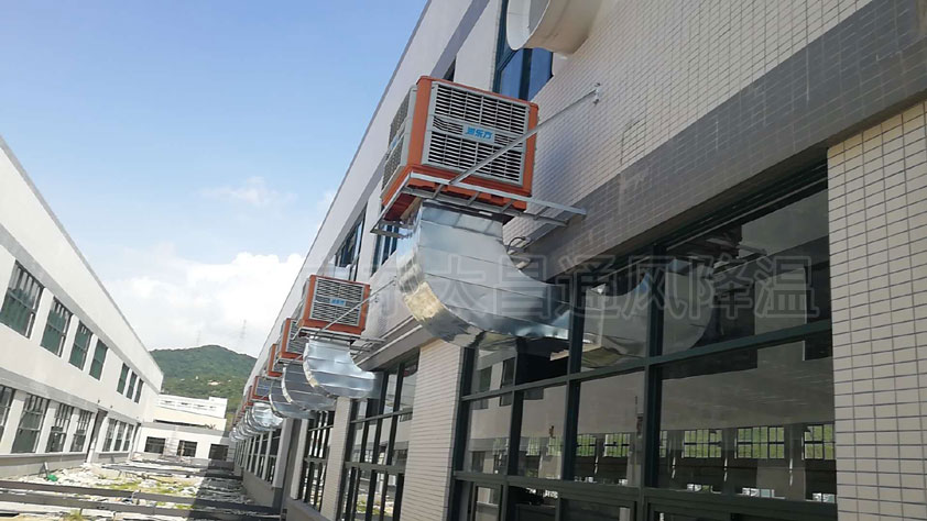 車間降溫都配置安裝節(jié)能環(huán)?？照{，降溫效果好到爆